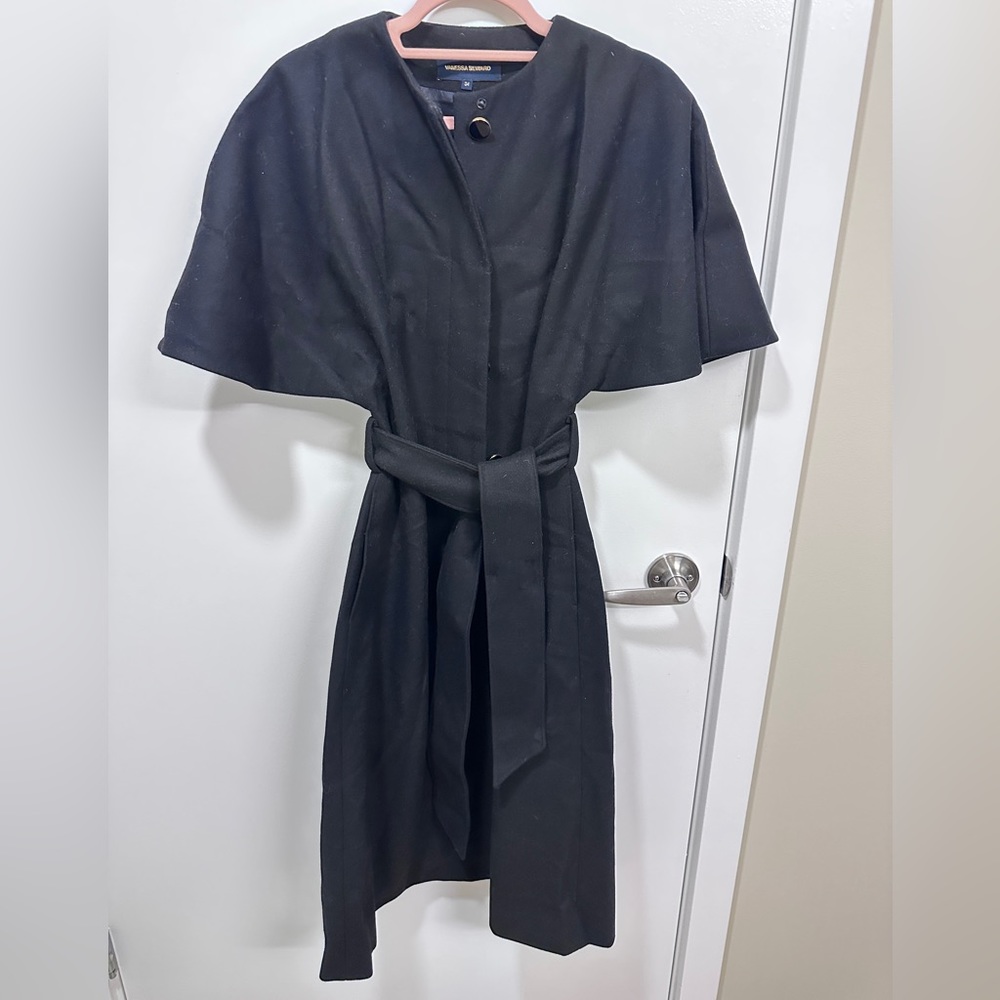 A cape wool coat from Vanessa Seward